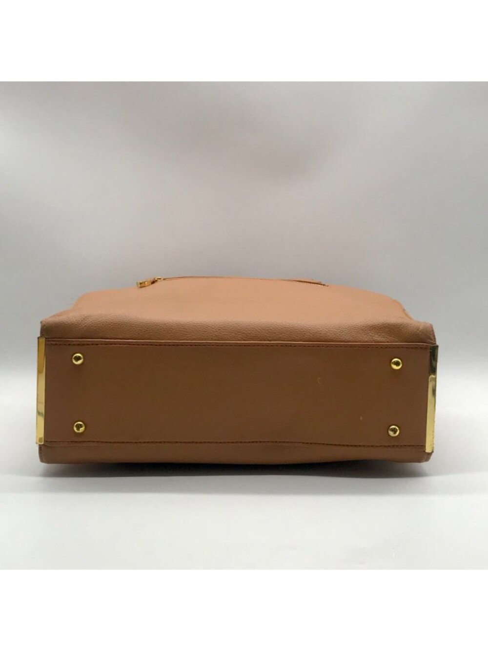 Joy & Iman Tan Leather Tote Bag - Picture 5 of 11